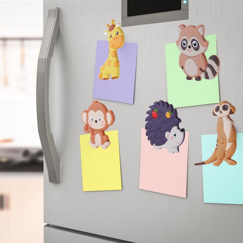 SUPINEEDO Fridge Magnets for Toddlers 1-3,Animal Magnets for Kids, Educational Baby Busy Gift,Strong Full Back Refrigerator Magnets for Kids - Image 5