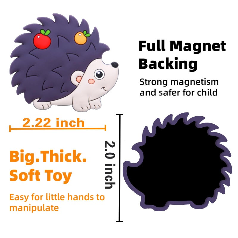 SUPINEEDO Fridge Magnets for Toddlers 1-3,Animal Magnets for Kids, Educational Baby Busy Gift,Strong Full Back Refrigerator Magnets for Kids - Image 4