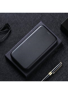 Carbon Fiber Texture Phone Case For SonyXperia 1 Iv X10 Iii Hard Flip Cover Ace3 Card Protective Shell-Color:Black-Applicable Model:Xperia ACE III (3rd Generation)]