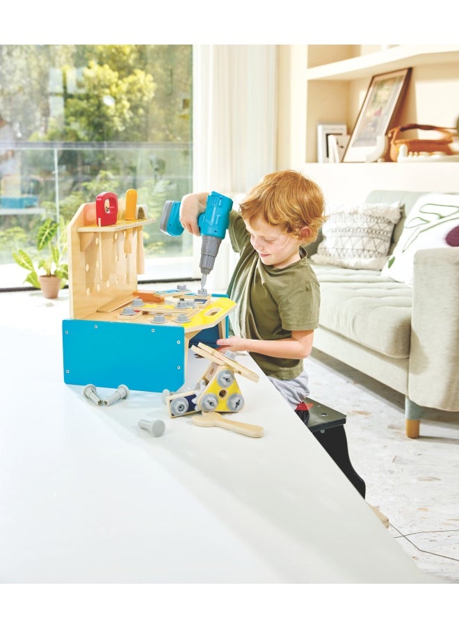 Hape - Hape Little Engineers Workbench (51 Pieces) - Image 1