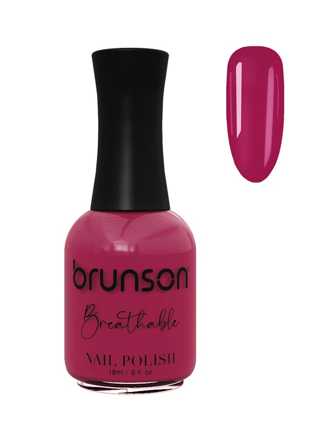 brunson Breathable Nail Polish Halal nail polish Wudu friendly Quick-Dry Vegan long lasting but easy peel off   18ml BH075