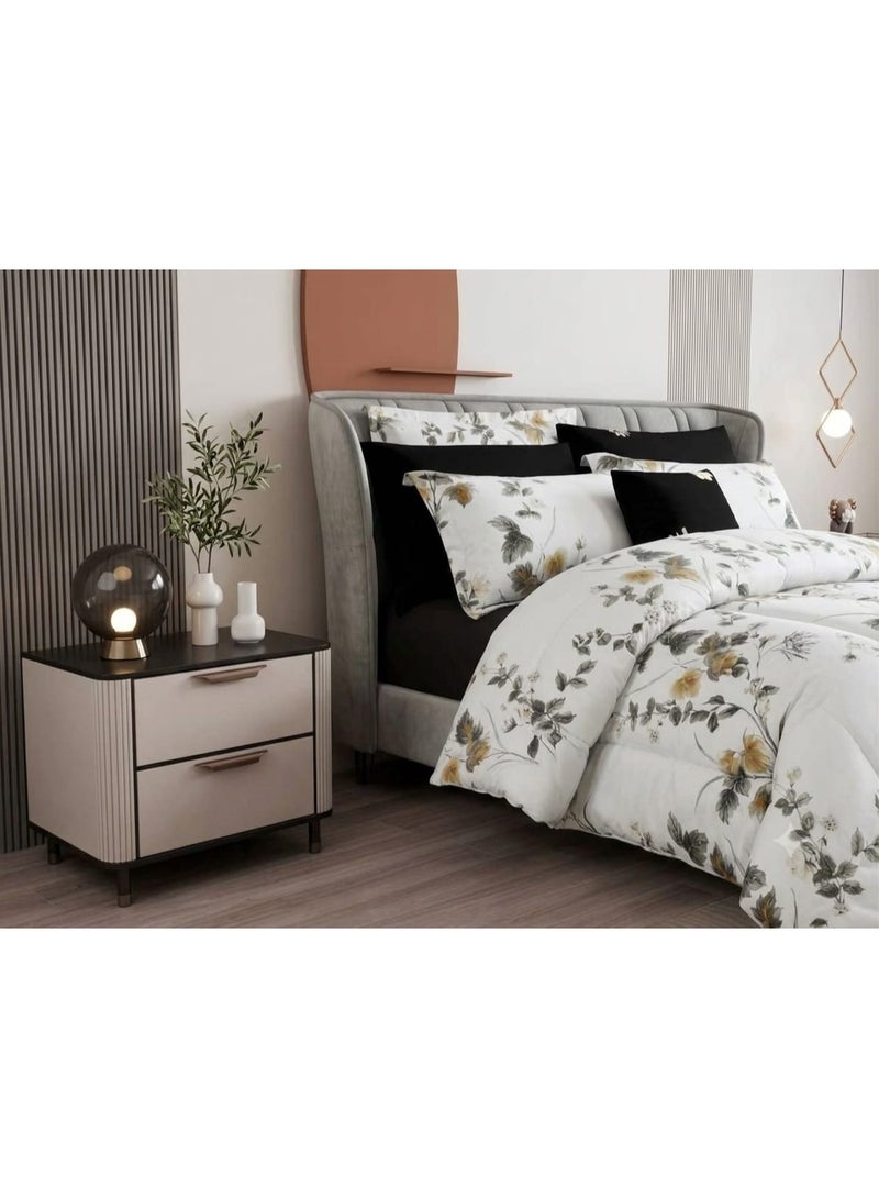 Double bed sheet set, 8 pieces, microfiber – soft material and luxurious design for a modern bedroom - Image 2