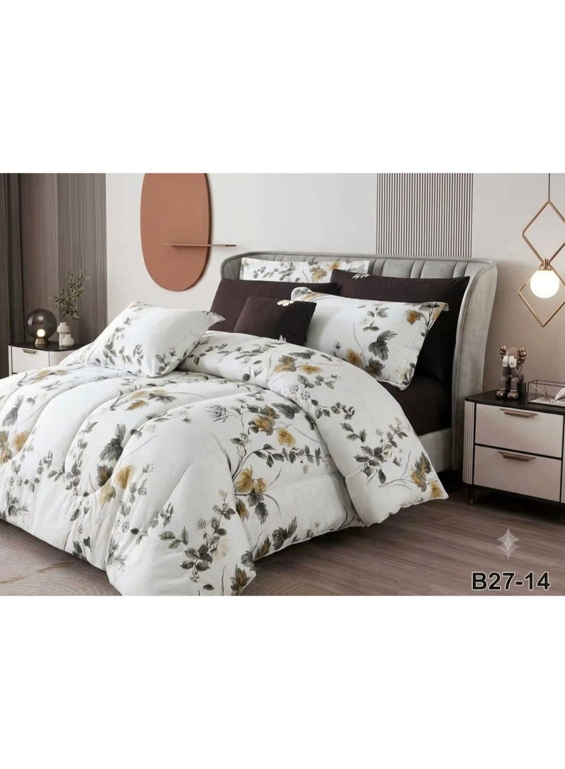 Double bed sheet set, 8 pieces, microfiber – soft material and luxurious design for a modern bedroom - Image 3