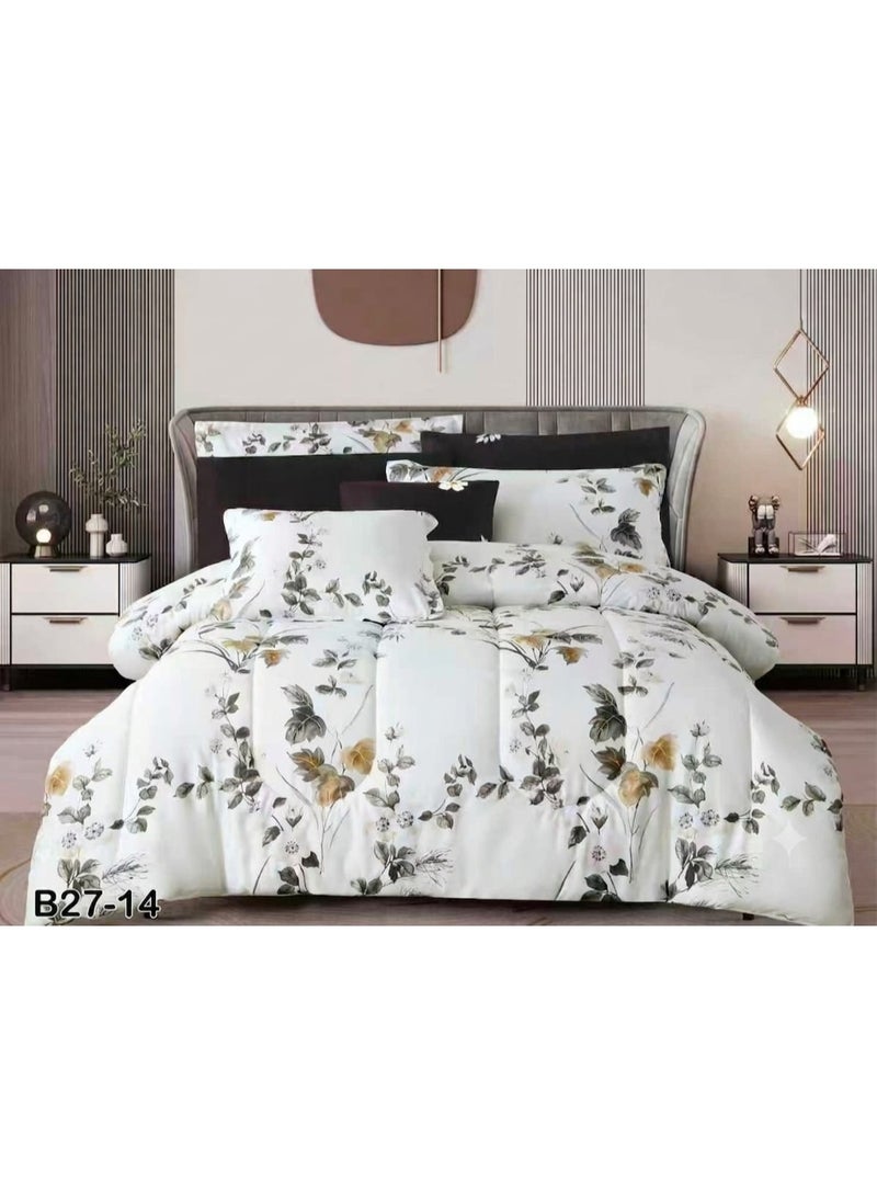 Double bed sheet set, 8 pieces, microfiber – soft material and luxurious design for a modern bedroom - Image 1