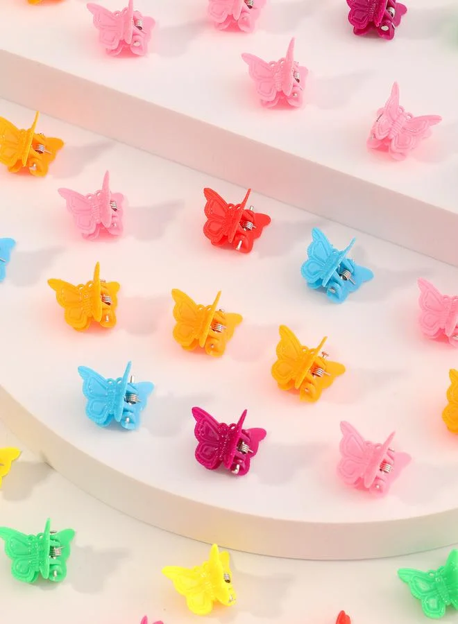 تايك تو 100-Piece Butterfly Mini Hair Clips