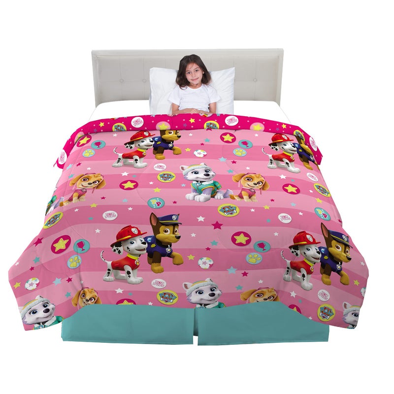 Franco Paw Patrol Girls Kids Bedding Soft Microfiber Comforter Full Official Nickelodeon Product By Franco