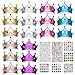 Hoedia 25PCS Foam Princess Crowns and Tiaras for Birthday Party Favors Hats DIY Prince Crown Kit Paper Tiara with Crystal Diamond Sticker - Image 2