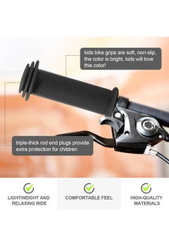 Oasisgalore 4 pcs Kids' Bike Handlebar Grips, Soft Rubber, Non-Slip, for Various Bicycles, Black.  - Image 4