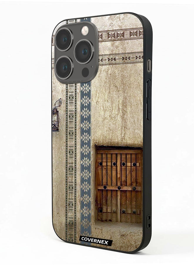 Covernex غطاء حماية آيفون 13 برو مزخرف بتصميم العمارة الطينية التقليدية - Image 1