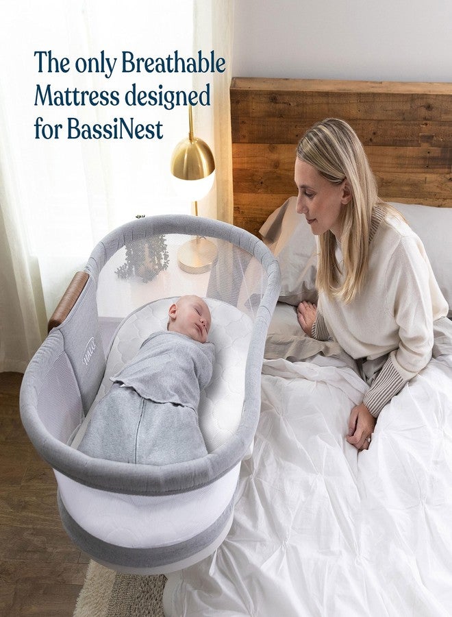 HALO DreamWeave Breathable Mesh BassiNest Pad - 100% Washable Cover and Core - Hypoallergenic, Non-Toxic Materials - Image 2