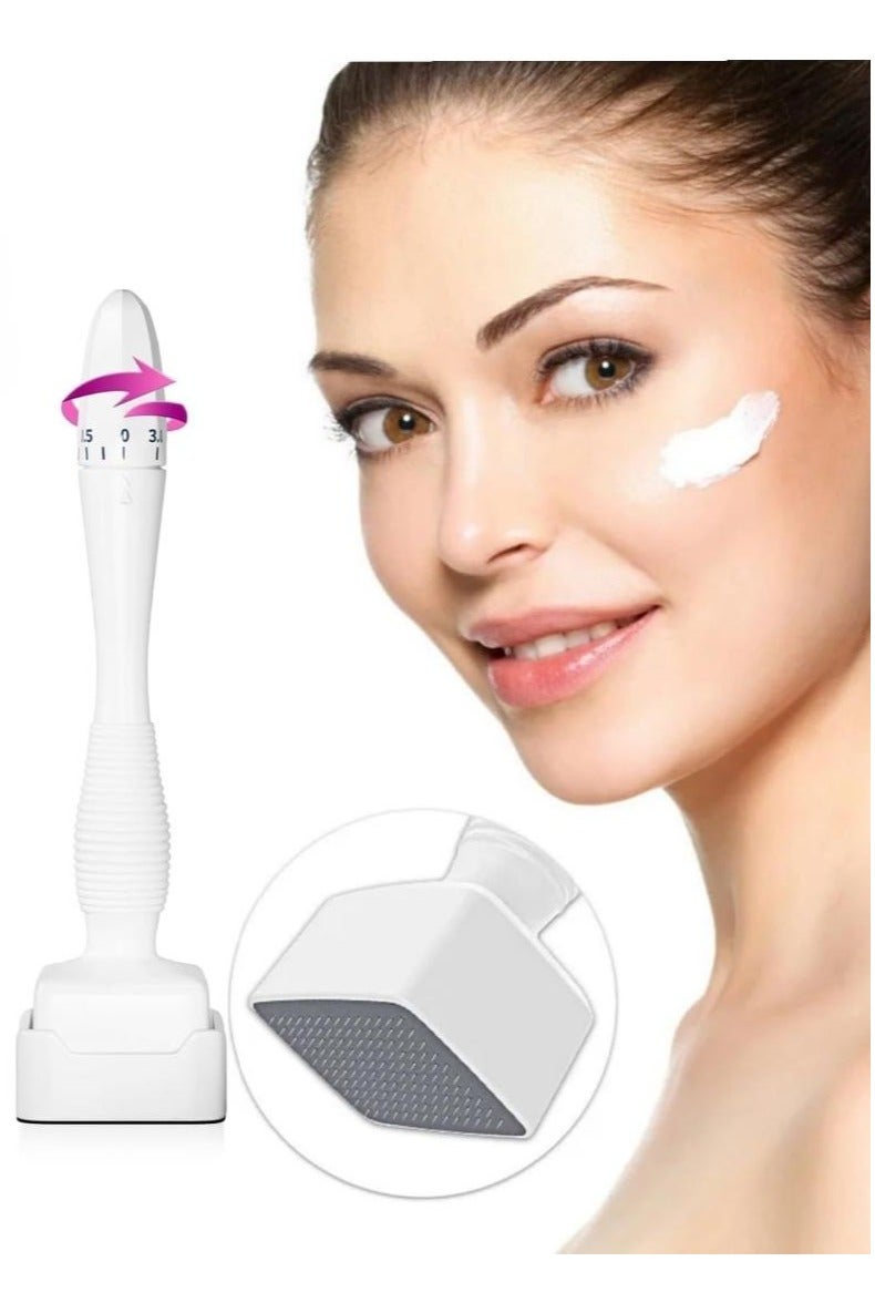 آيسيلي ختم جلد ميكرونيدلنج قابل للتعديل 0-3.0 مم - أداة احترافية للعناية بالبشرة بإبر ميكرونيدل من الفولاذ المقاوم للصدأ - ختم ديرما للوجه والشعر واللحية - أفضل بديل لأسطوانة الجلد - Image 1