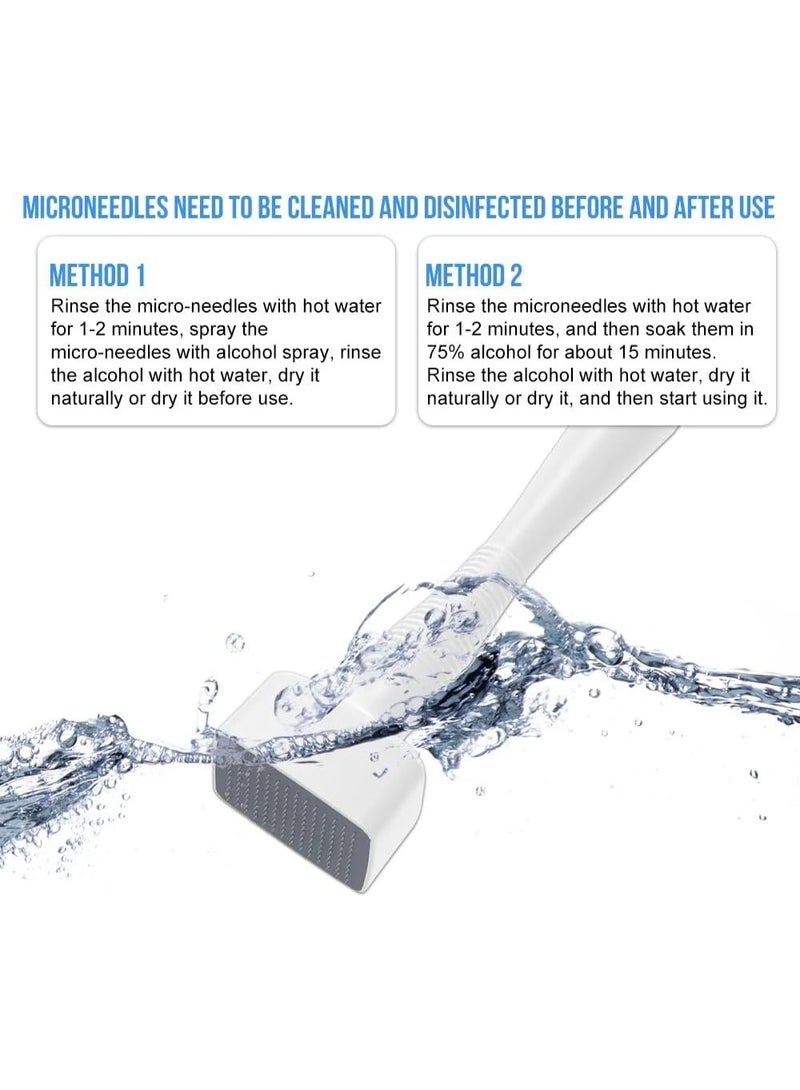 آيسيلي ختم جلد ميكرونيدلنج قابل للتعديل 0-3.0 مم - أداة احترافية للعناية بالبشرة بإبر ميكرونيدل من الفولاذ المقاوم للصدأ - ختم ديرما للوجه والشعر واللحية - أفضل بديل لأسطوانة الجلد - Image 3