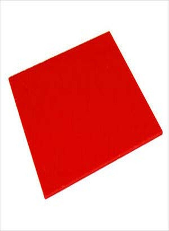 3D Sign Acrylic Plexiglass Sheet 3MM DIY Projects Multi Purpose Use (Red, 12"x12" inch) - Image 1