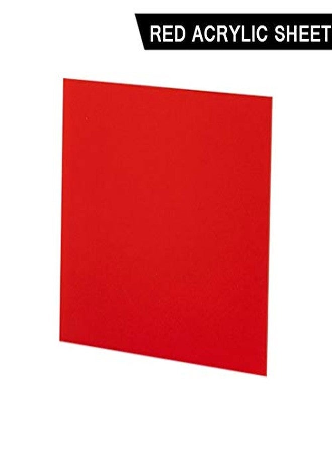 3D Sign Acrylic Plexiglass Sheet 3MM DIY Projects Multi Purpose Use (Red, 12"x12" inch) - Image 2