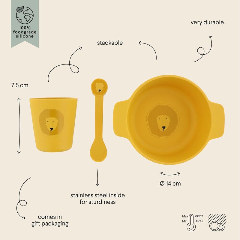Trixie Silicone First Meal Set - Mr. Lion - Image 2