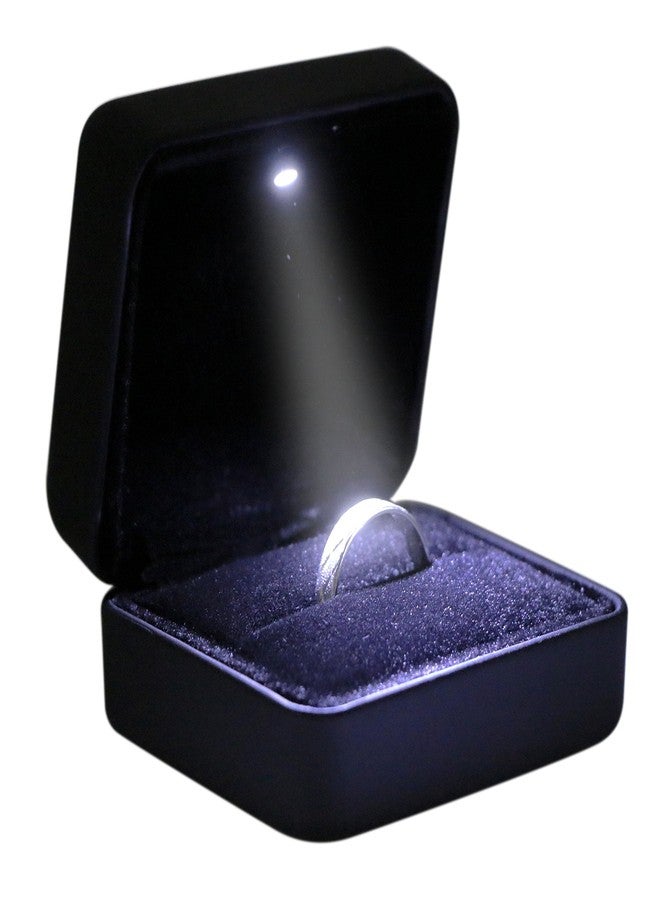 Omeet Mini size Metal glossy with LED Jewelry Gift Box - Easy to fit into your pocket or handbag - Image 1