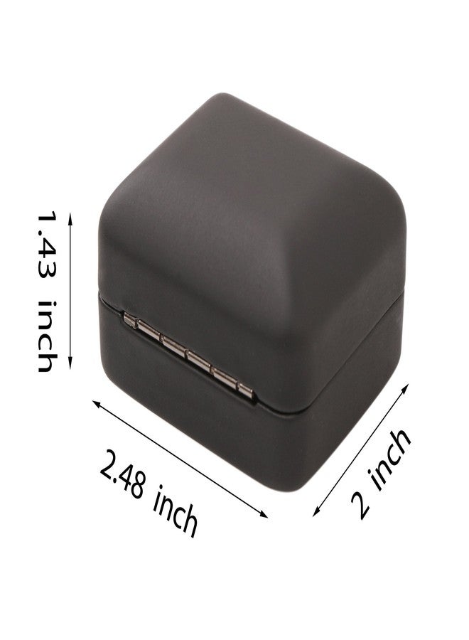 Omeet Mini size Metal glossy with LED Jewelry Gift Box - Easy to fit into your pocket or handbag - Image 2