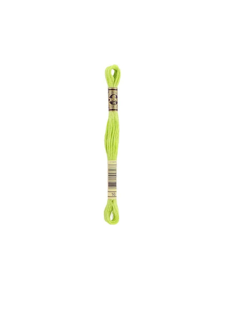 DMC DMC 6-Strand Embroidery Cotton 8.7 yard Light Chartreuse  - Image 3