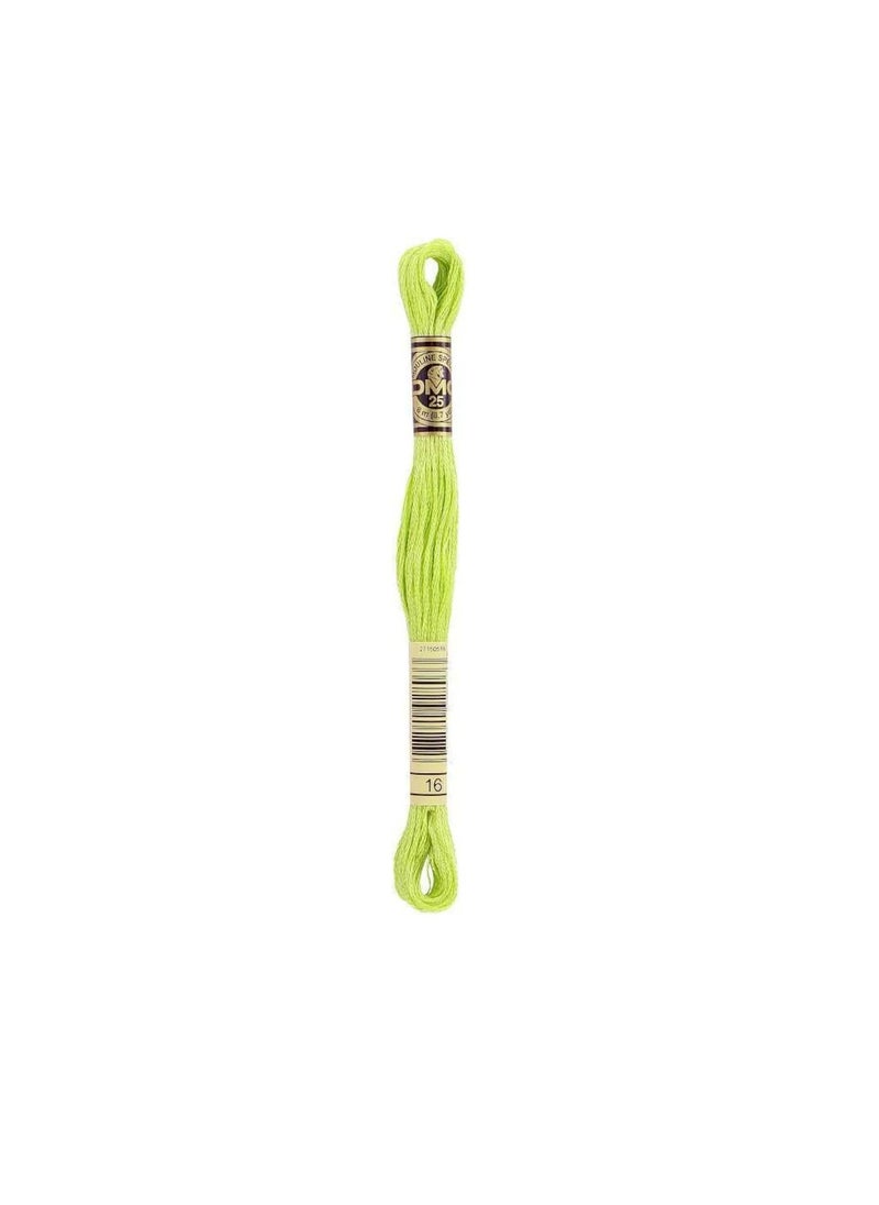 DMC DMC 6-Strand Embroidery Cotton 8.7 yard Light Chartreuse  - Image 2