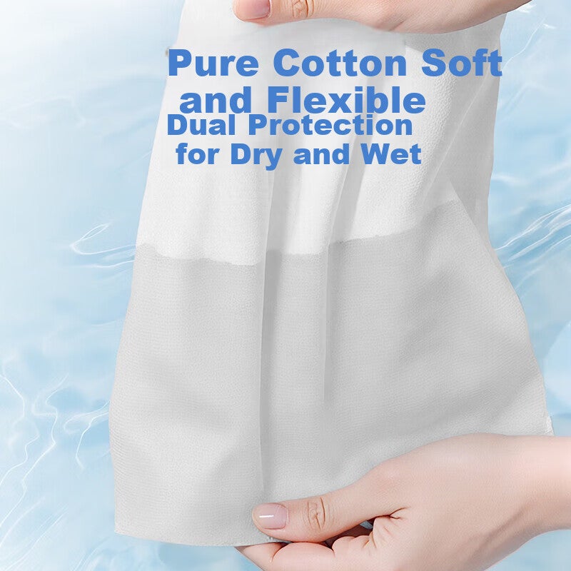 JD Jing Zao FulCotton Hanging Baby 100% Cotton Soft Towels, Disposable Thickened Face Wipes, 180 Sheets1 Pack - Image 3