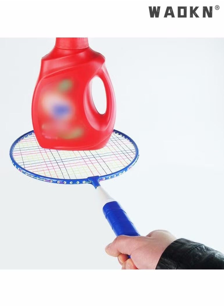 WAOKN Badminton Racket Badminton Racket for Children 1 Pair, Shuttlecocks Racquet Sports Set  Nylon Alloy Durable Badminton Racquet Set for Kids Indoor/Outdoor Sport Game（Including 3 Badminton and Bag）  - Image 5