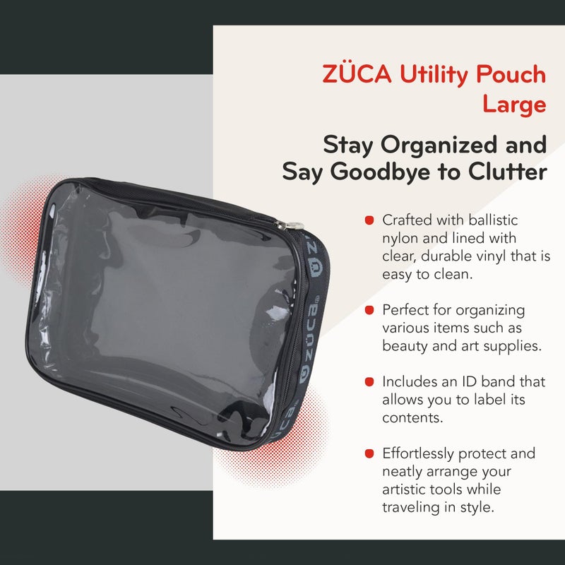 ZUCA Pro & Sport Bag Accessory: Large Artist Utility MakeUp Pouch - Durable, Spacious Cosmetic Storage Solution For Travel & Professional Use - Image 2