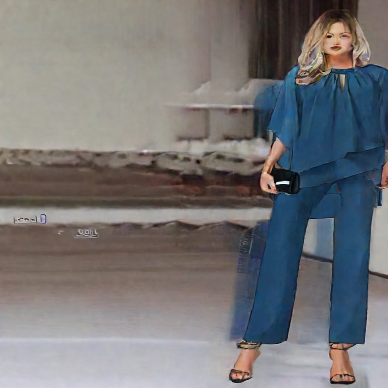 Fashion Casual Irregular Jumpsuit Two-Piece Set - Image 3