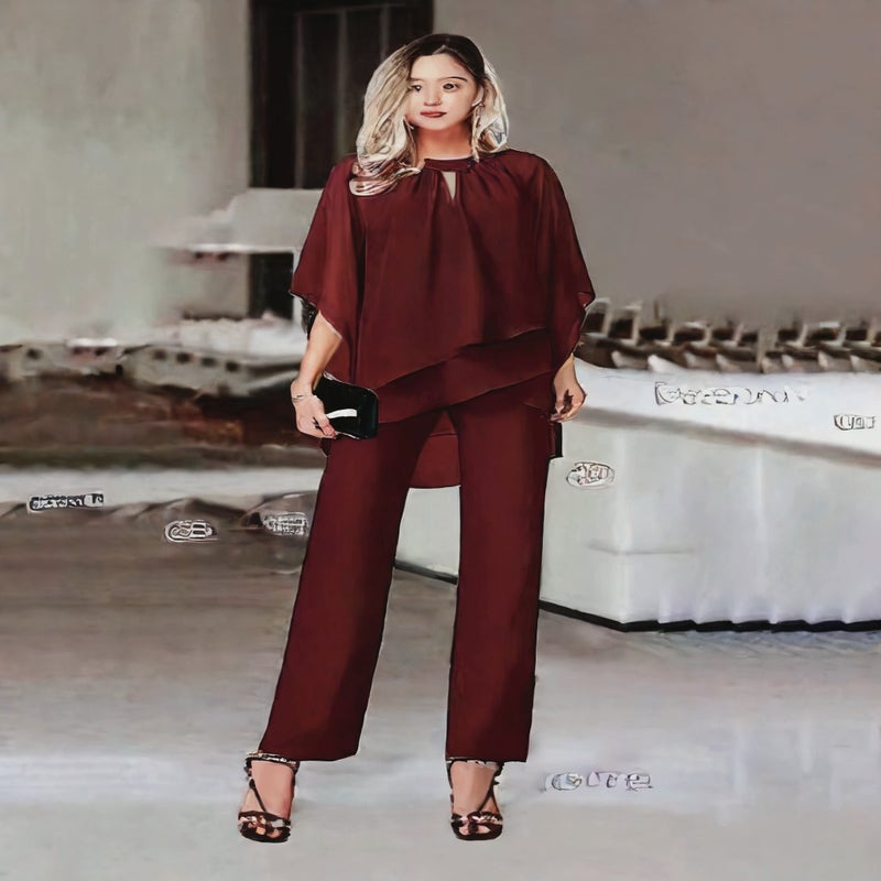 Fashion Casual Irregular Jumpsuit Two-Piece Set - Image 2