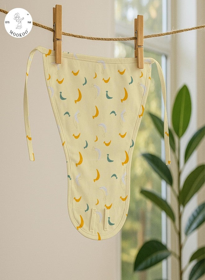 Mookoo Cotton Langots for New Born 3-6 Months | Soft Muslin Baby Nappy | Comfortable Washable Diaper Wrap | 6-Pack | Floral+Banana+Cloud - Image 4