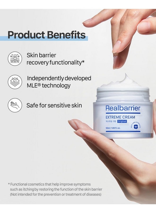 Real Barrier Extreme Cream 50 ml - Rich Anti-Ageing Moisturising Cream with Hyaluronic Acid and Ceramides - K-Beauty for Sensitive Skin - Image 3