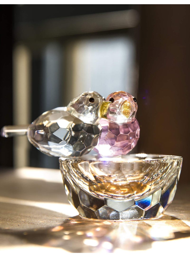Excefore Crystal Bird Figurine Collectible Art Glass Animal Figurines Table Home Decor Figurine Craft Ornament - Image 3