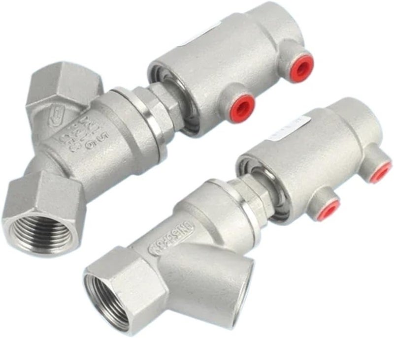 Type B DN15 135C Stainless Steel Pneumatic Y Shape Filling Machine Angle Seat Valve - Image 5