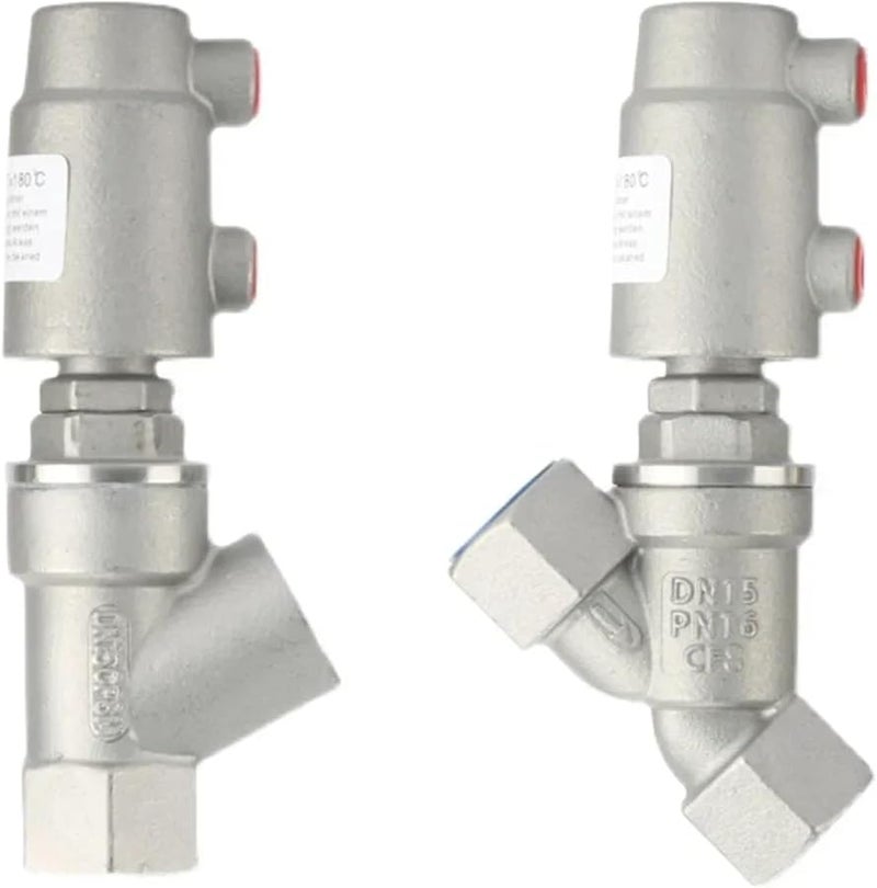 Type B DN15 135C Stainless Steel Pneumatic Y Shape Filling Machine Angle Seat Valve - Image 3