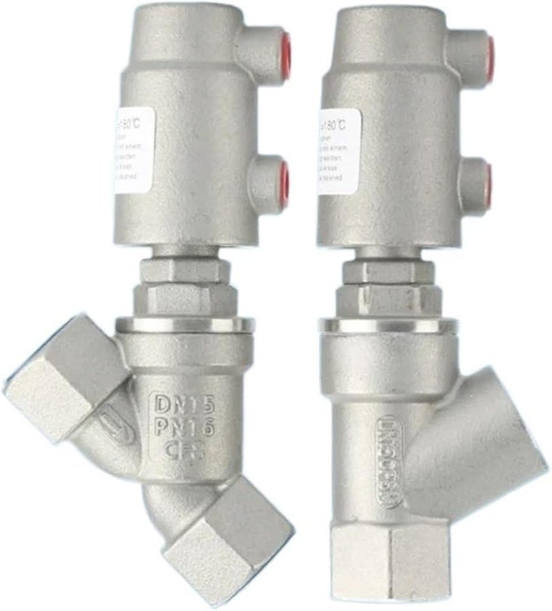 Type B DN15 135C Stainless Steel Pneumatic Y Shape Filling Machine Angle Seat Valve - Image 4