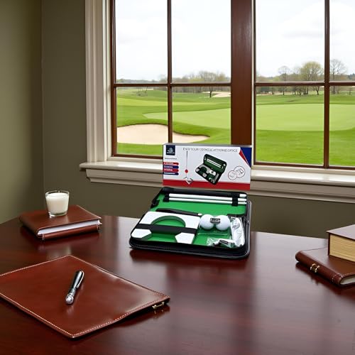 Lightahead USGOLFER Executive Golf Travel Putter Set for Office or Home.Golf Putting Gifts.Souvenirs Novelty Presents (Aluminum) - Image 3