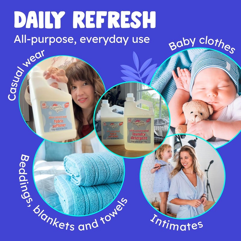 Originally Yellow Ultra-Concentrated Fabric Softener - Fragrance & Dye Free, 32 Loads - Image 4