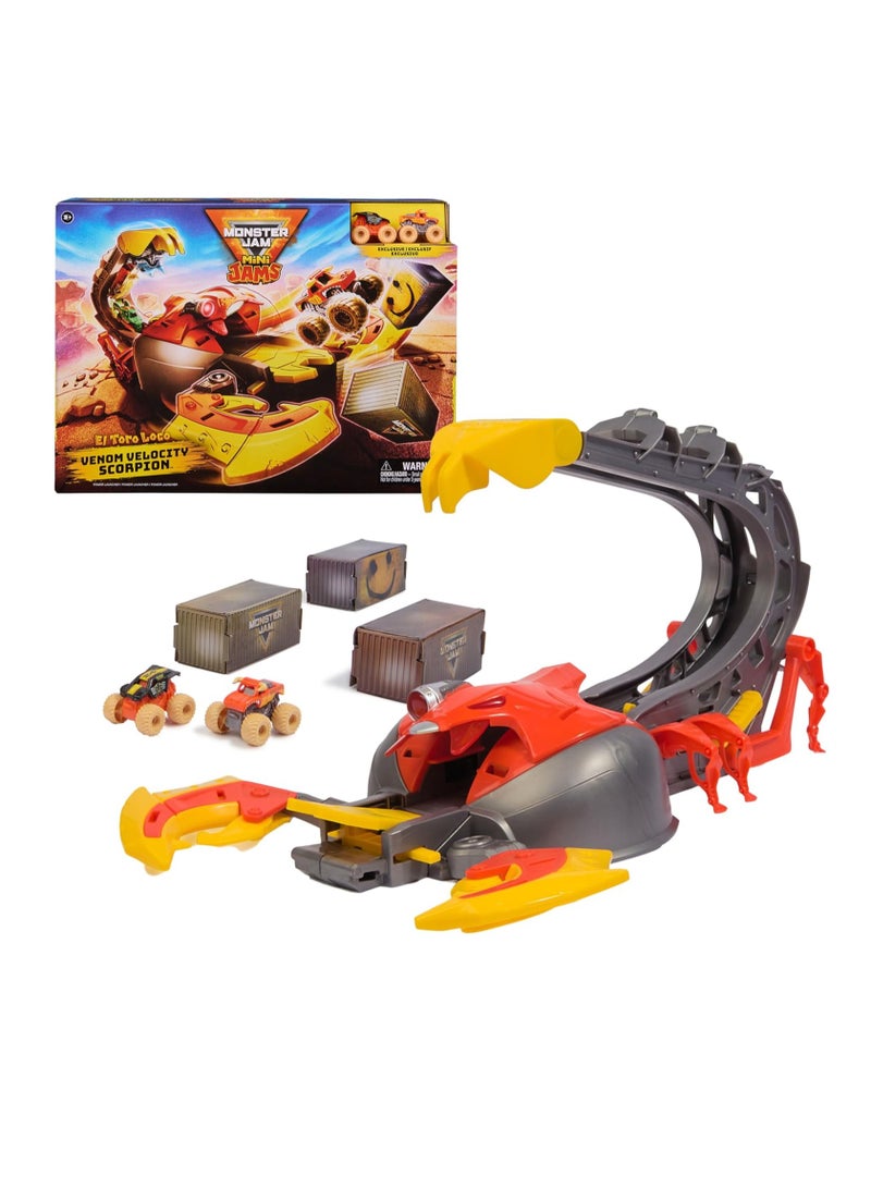 Monster Jam Mini Venom Velocity Scorpion Playset - Image 1