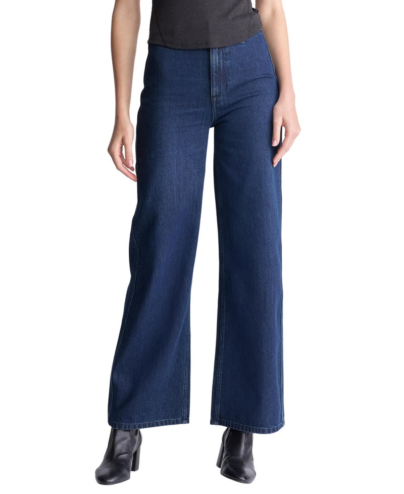 Buffalo David Bitton Women's Addie High Rise Wide Leg Jeans, Blue Indigo, 29 - Image 1