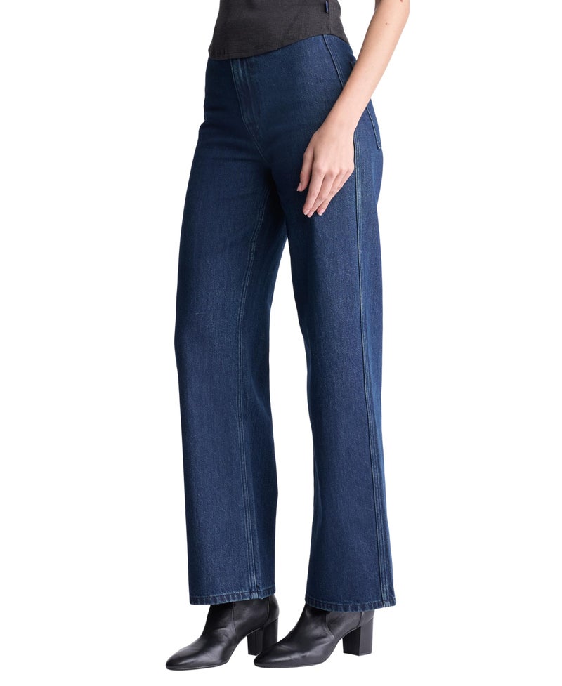 Buffalo David Bitton Women's Addie High Rise Wide Leg Jeans, Blue Indigo, 29 - Image 2