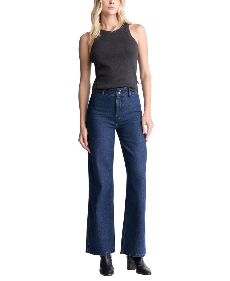 Buffalo David Bitton Women's Addie High Rise Wide Leg Jeans, Blue Indigo, 29 - Image 5