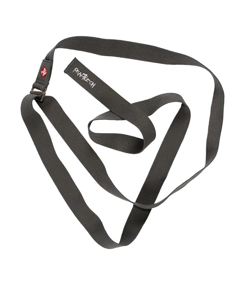 Manduka Manduka Align Yoga Strap - Lightweight Cotton, Secure, Slip Free Support, Thunder Grey, 1.75 Inch Wide, 8 Feet (244cm)  - Image 3