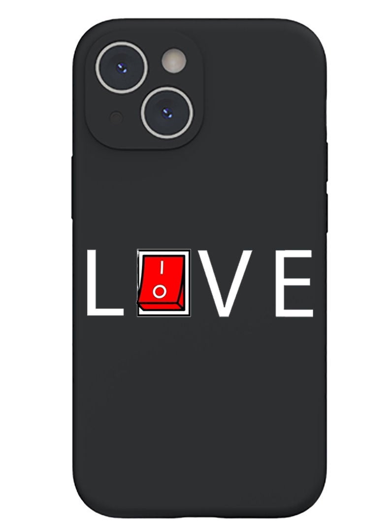 Theodor Protective Slim Fit Case Liquid Silicone Cover with Full Body Protection Anti-Scratch Shockproof Case For iPhone 14 Black  - Mama is going to snap black copy - Image 1