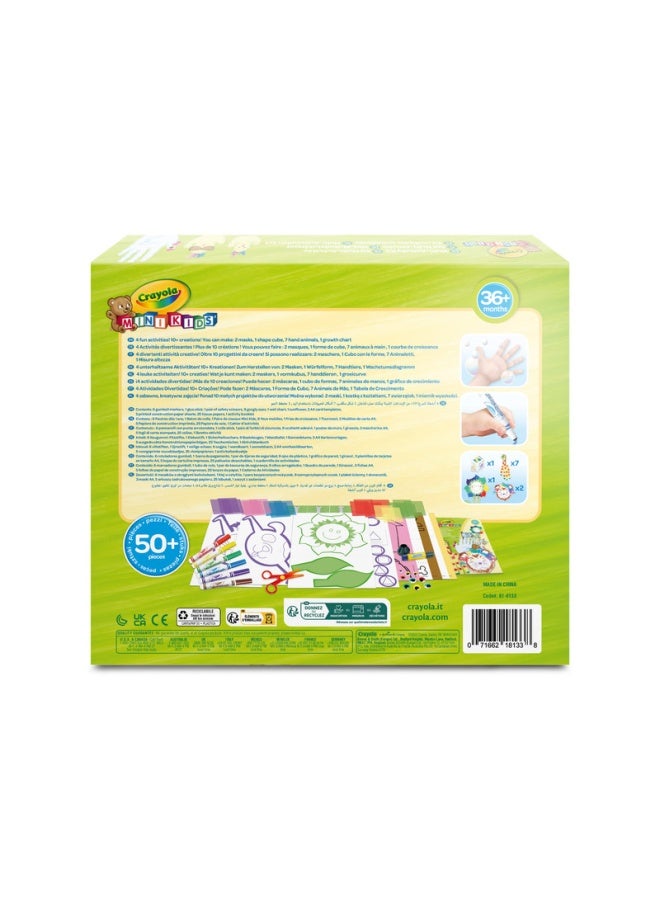 Crayola مجموعة أنشطة حرفية إبداعية للأطفال الصغار مع أقلام فلوماستر، مقص، غراء، أكثر من 50 قطعة، نشاط إبداعي للأولاد والبنات من عمر 3 سنوات - Image 3