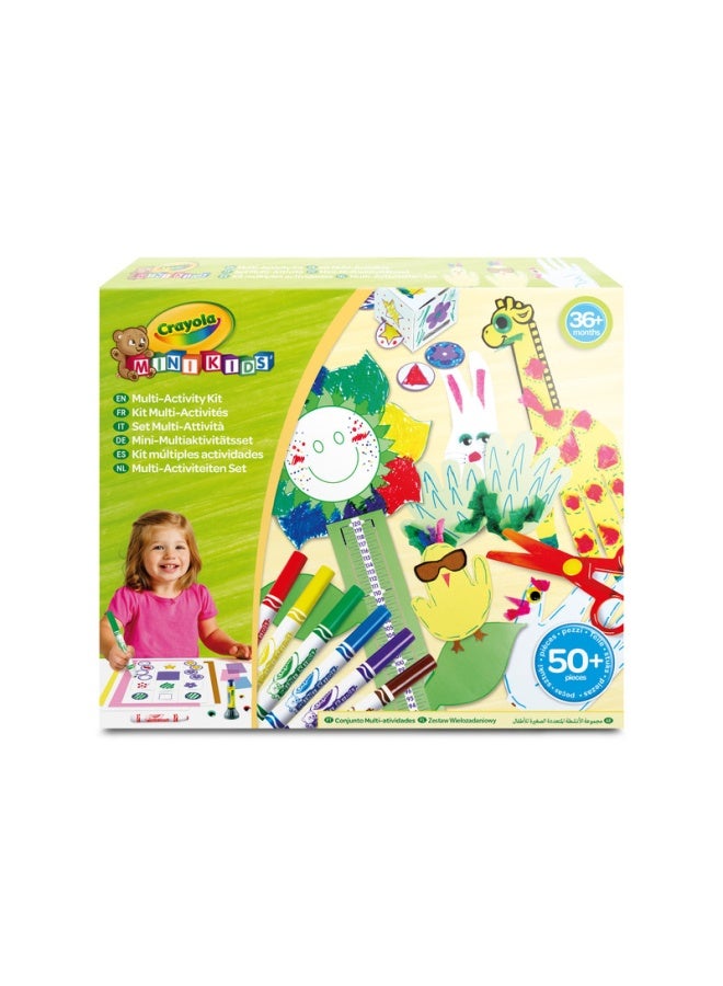 Crayola مجموعة أنشطة حرفية إبداعية للأطفال الصغار مع أقلام فلوماستر، مقص، غراء، أكثر من 50 قطعة، نشاط إبداعي للأولاد والبنات من عمر 3 سنوات - Image 2