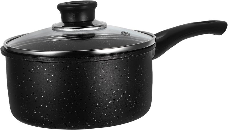 Maifanstone Nonstick Saucepan 16cm with Lid Small Milk Boiler with Handle for 1-3 Persons Food Soup and Noodles Cooking Household Kitchen - Image 1