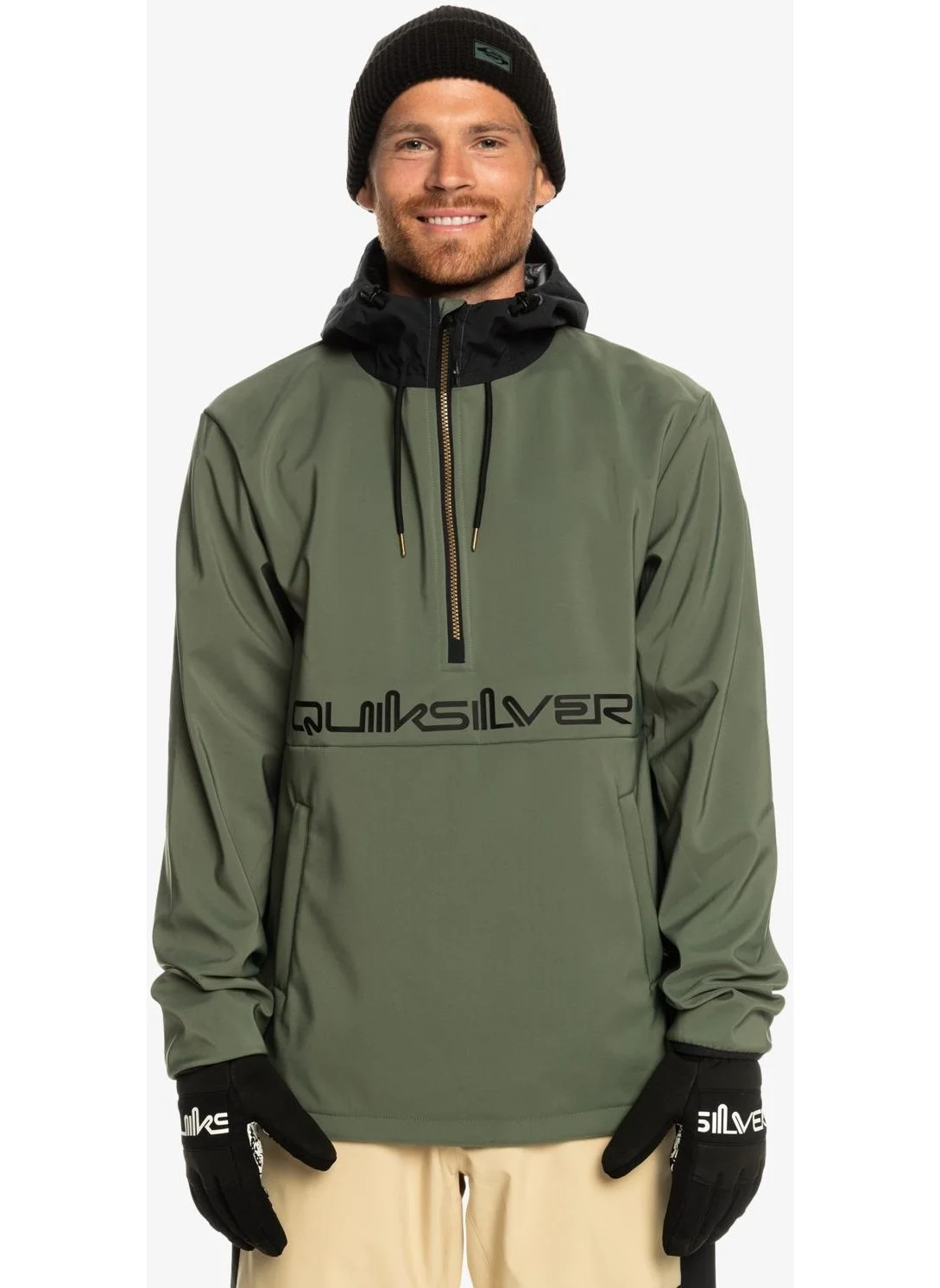 كويك سيلفر EQYFT04835-GNB0 Live For The Ride Men's Softshell Sweatshirt