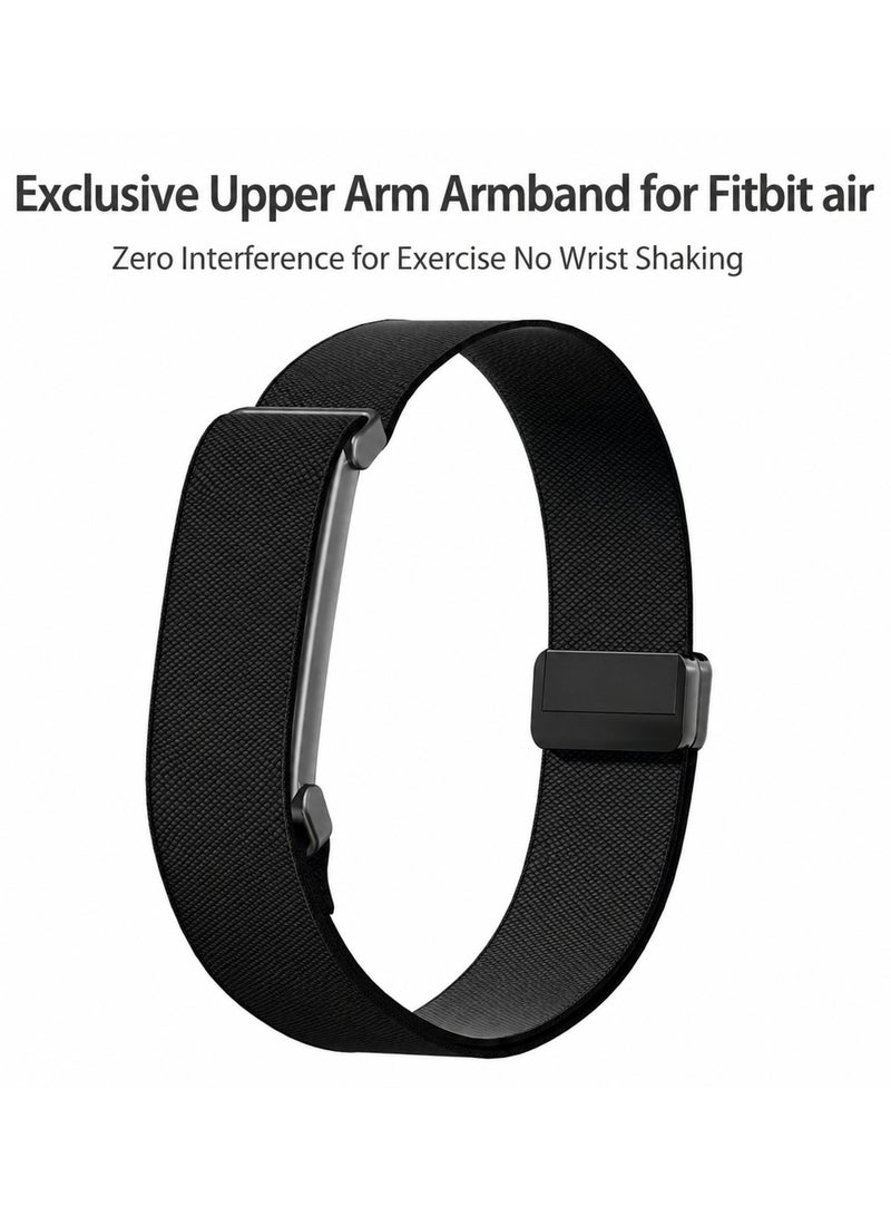 إس كولور سوار الذراع سوار ذراع لـ Fitbit Air - سوار بديل رياضي قابل للتهوية مع إبزيم مغناطيسي، مقاوم للماء والتعرق، خفيف الوزن وقابل للتعديل لجهاز تتبع اللياقة Fitbit Air (جهاز الاستشعار غير مضمن) - Image 2