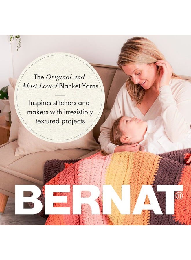 Bernat Baby Blanket Mellow Mauve Yarn - 1 Pack of 300g/10.5 oz - 100% Polyester - #6 Super Bulky - 220 Yards - Knitting/Crochet - Image 3