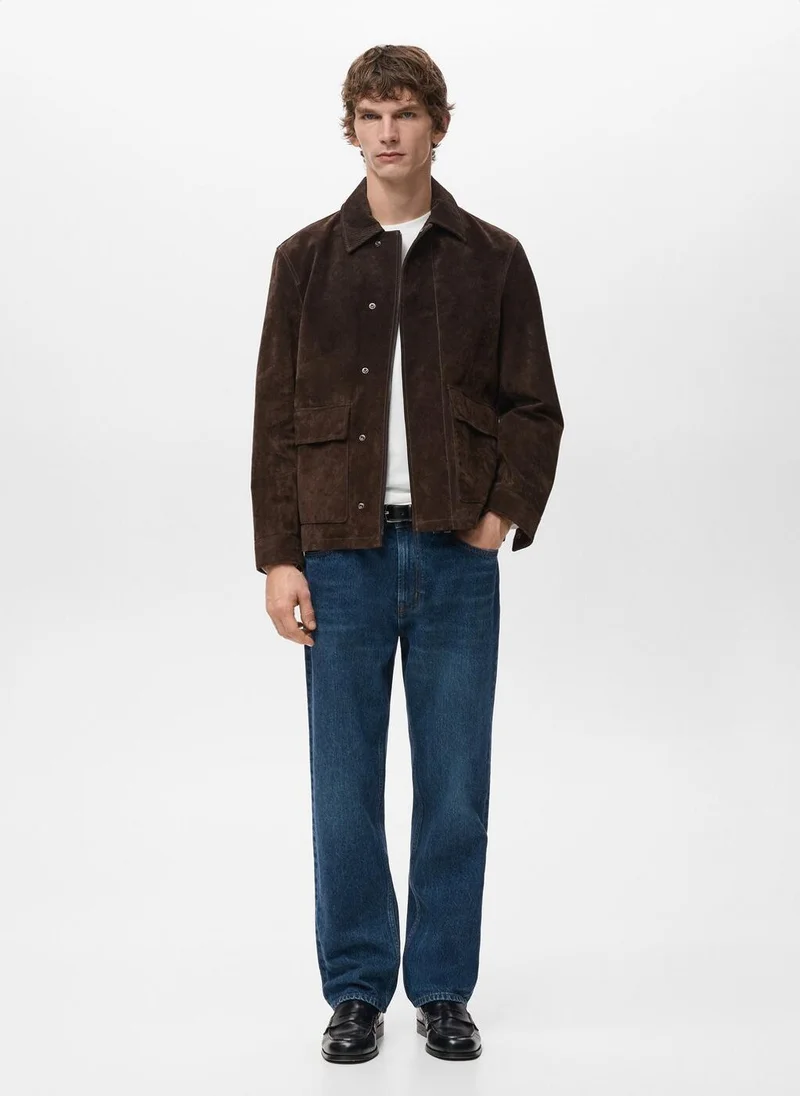 Mango Man  Moby straight-fit dark-wash jeans for Men | Best Price UAE