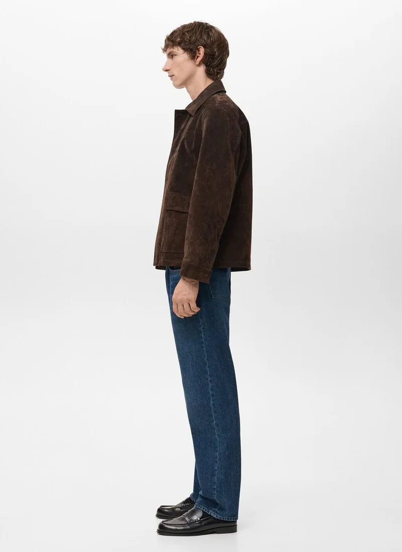 Mango Man  Moby straight-fit dark-wash jeans for Men | Best Price UAE